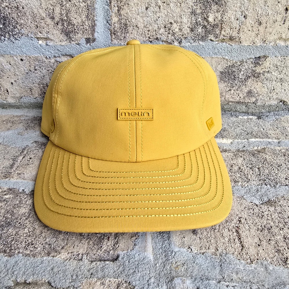 Melin Hydro The Legend Split Fit Hat Golden Yellow Water Resistant Snapback